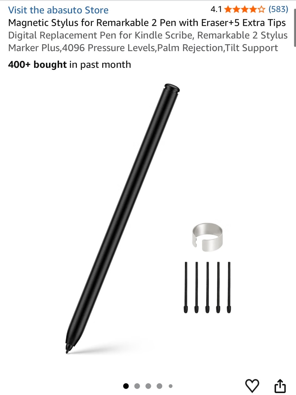 Magnetic stylus pen